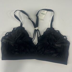 Aerie black lace bralette NWT size S
